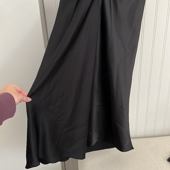 BNWT Black Slip Dress Cowl Neck - Picture 6 of 8